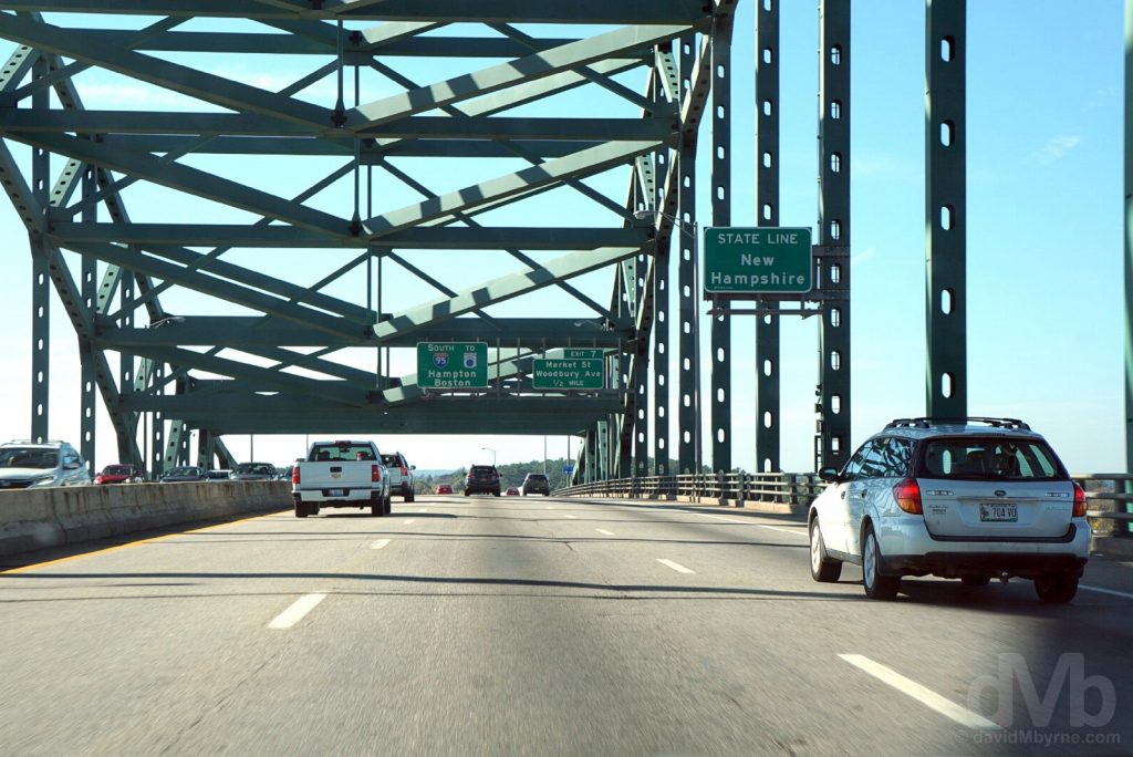 Piscataqua River Bridge Interstate 95 New Hampshire Maine State Line ...